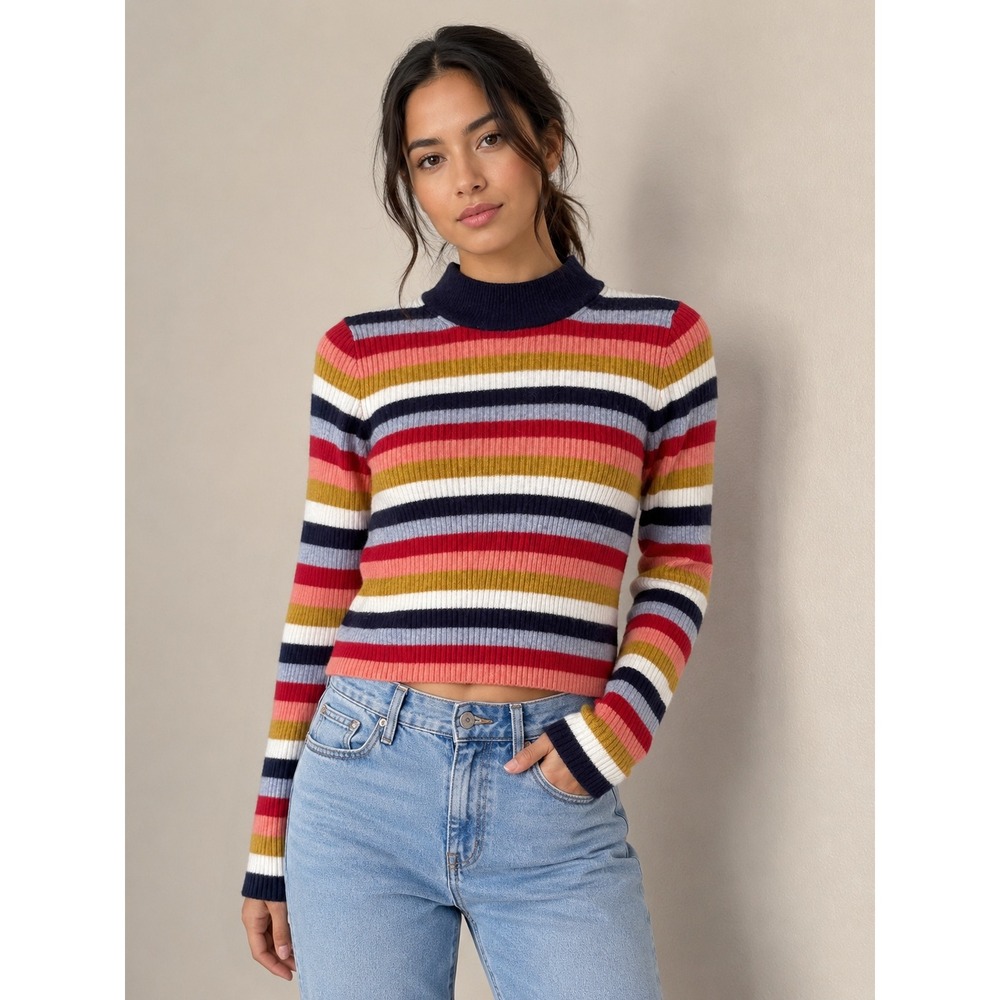 Madewell Striped Sweater XS Merino - Picture 1 of 7